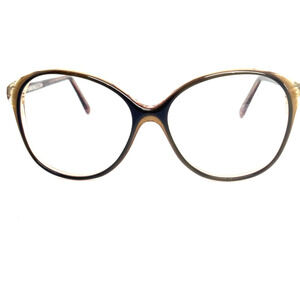 MODISSA Lisa 54-18 001 Gold Brown Oval Frame Eyeglasses H14413
